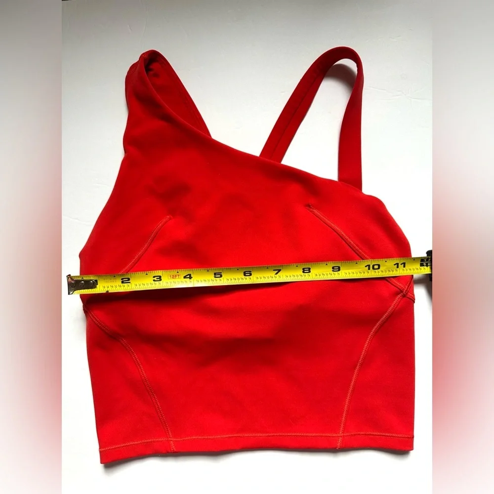 Lululemon Women's Everlux Asymmetrical Tennis Tank Top red Sz‎ 0